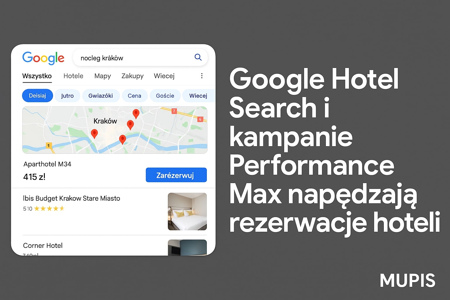 google dla hoteli