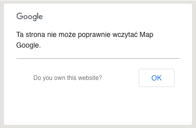 Zablokowane Mapy Google