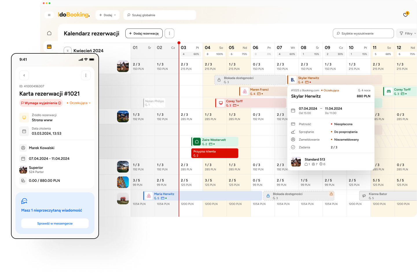 System rezerwacji online dla obiektów noclegowych