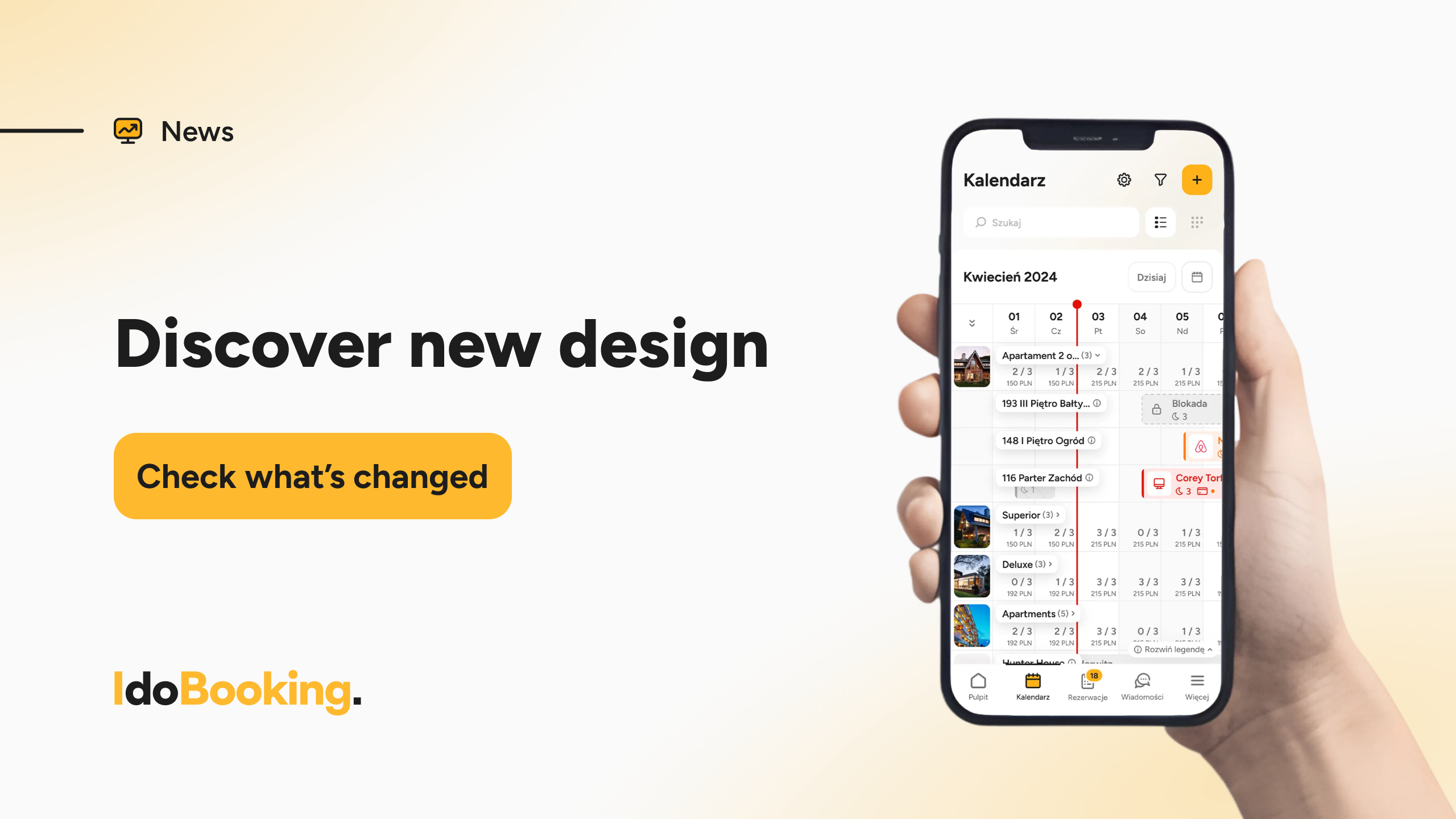 New IdoBooking reservation management app design