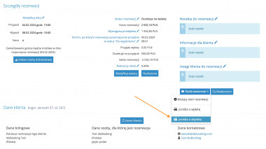 Prośba o dopłatę IdoBooking