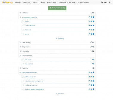 Konfiguracja filtr&oacute;w w IdoBooking - Silnik rezerwacji noclegowych z filtrami od IdoBooking