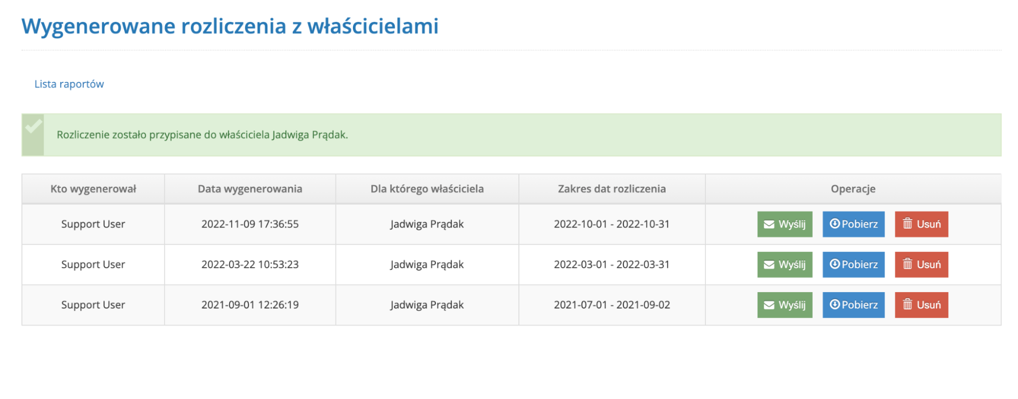 Wysłanie mailem