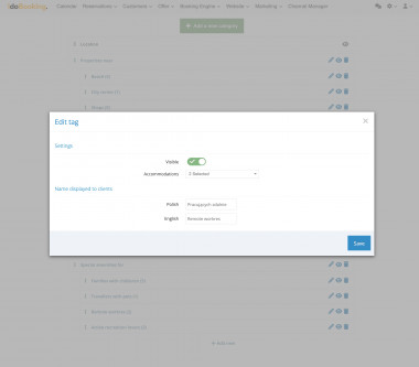 Filtering in Booking Engine - Filtering in Booking Engine - IdoBooking