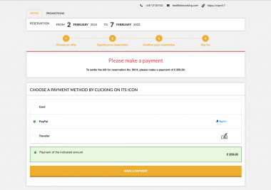 Additional payment requests