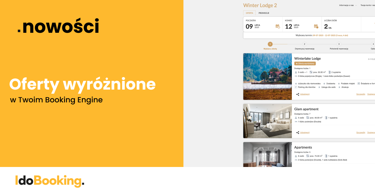 Oferty wyróżnione w IdoBooking