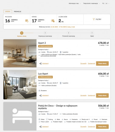 Oferty wyr&oacute;żnione w Booking Engine