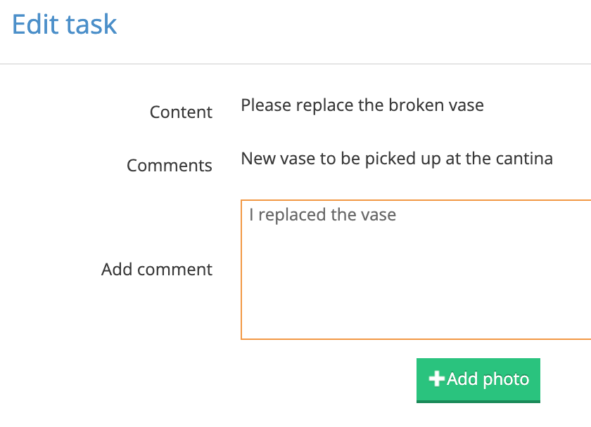 edit task