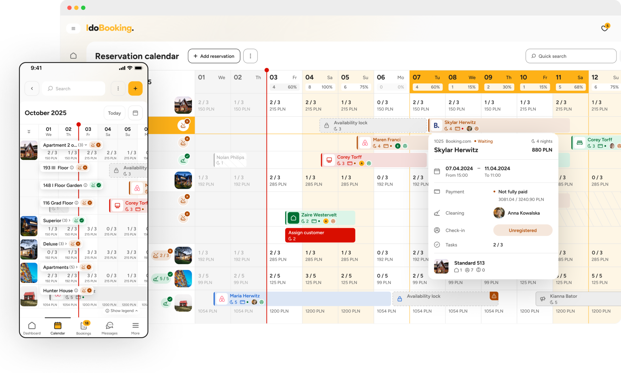 New IdoBooking reservation management app design