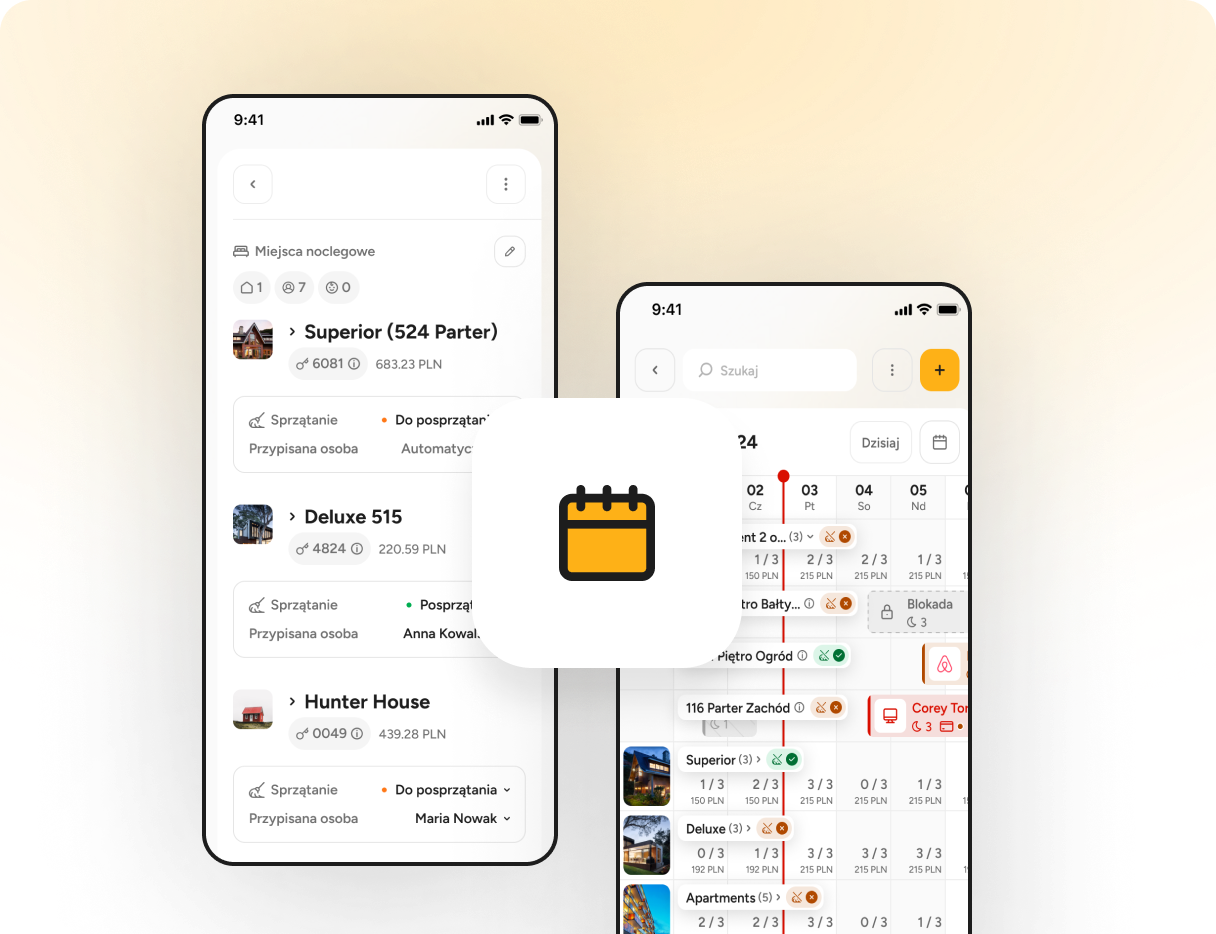 Mobilny kalendarz dla obiektów noclegowych od IdoBooking