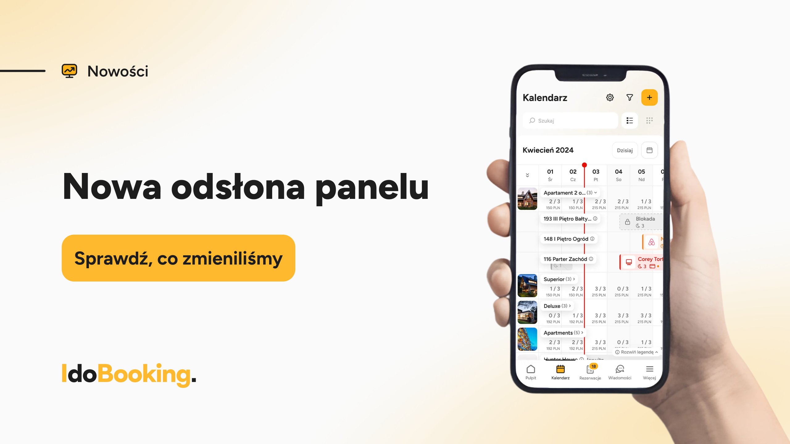 Nowa wersja panelu do zarządzania obiektami noclegowymi IdoBooking