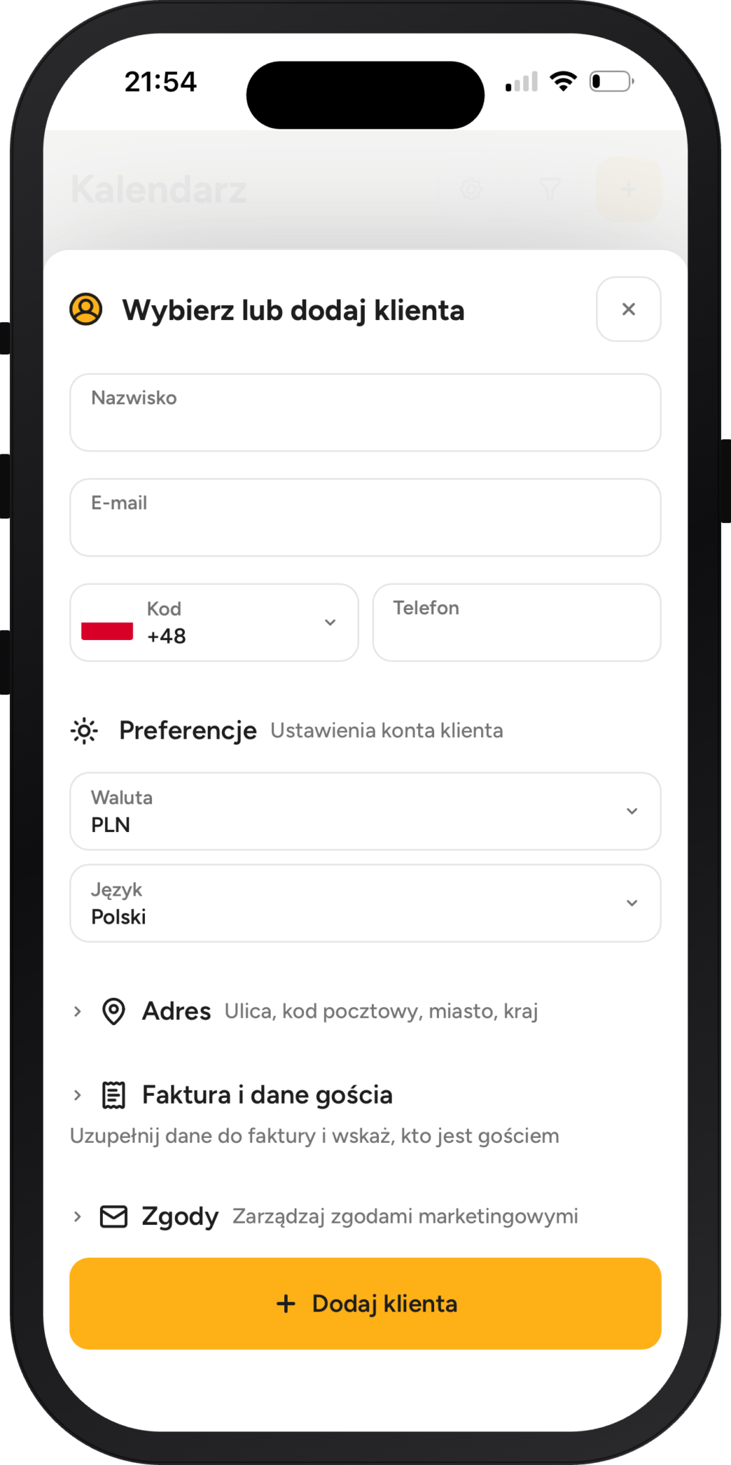 Szybkie dodawanie danych rezerwujących w IdoBooking